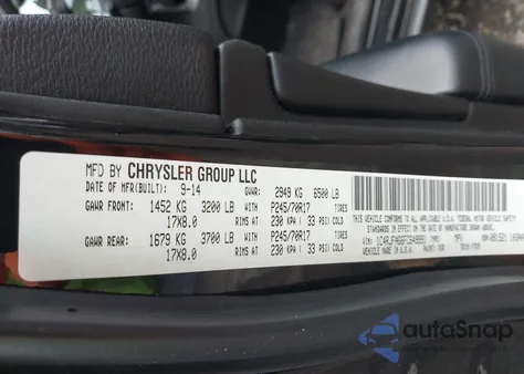 2015 Jeep Grand Cherokee Laredo из США, поврежденный, VIN 1C4RJFAG6FC649991